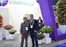 Pablo Mantahuano and Eduardo Chiriboga of Esmeralda Farms. Last June they acquired Sande Farms and they are one of the biggest producers of lilies in Latin America. They also grow mini Callas, among other crops.